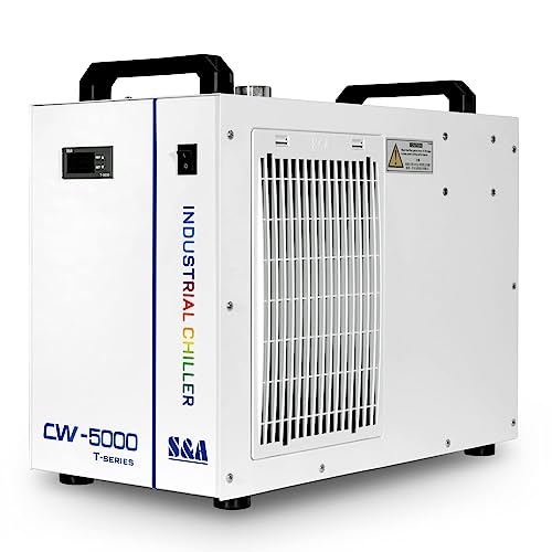 S&A Genuine CW-5000 TG Industrial Water Chiller Cooling Water for 40W 60W 80W 100W 130W CO2 Laser Engraver Cutting Machine - size: CW-5000TG
