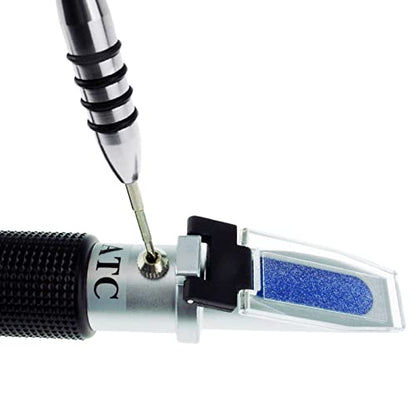 3-in-1 Clinical Refractometer for Human Use with 10-30°C ATC, Serum Protein 0-12g/dl, Urine Specific Gravity 1.000-1.050, Refractive Index 1.333-1.360 RI