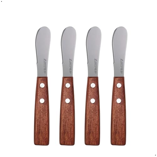 Mini Spreading Knife Set - MATTSTONE HILL Butter Knife Set, Stainless Steel Multi-purpose Spreading Knives, Cream Cheese Knives - Rosewood Handle - size: Spreading Knife Set