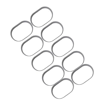 COLLBATH 10-Piece Stainless Steel Cheese Mold Set for Baking Versatile Cake and Chocolate Moulds for Cheesecake and Dessert Making - color: Silver