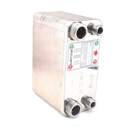 38 Plates Wort Chiller Cooler Heat Exchanger SUS 304 Stainless Steel Home Brew Beer Wine Making Wort Chiller 1.6Mpa