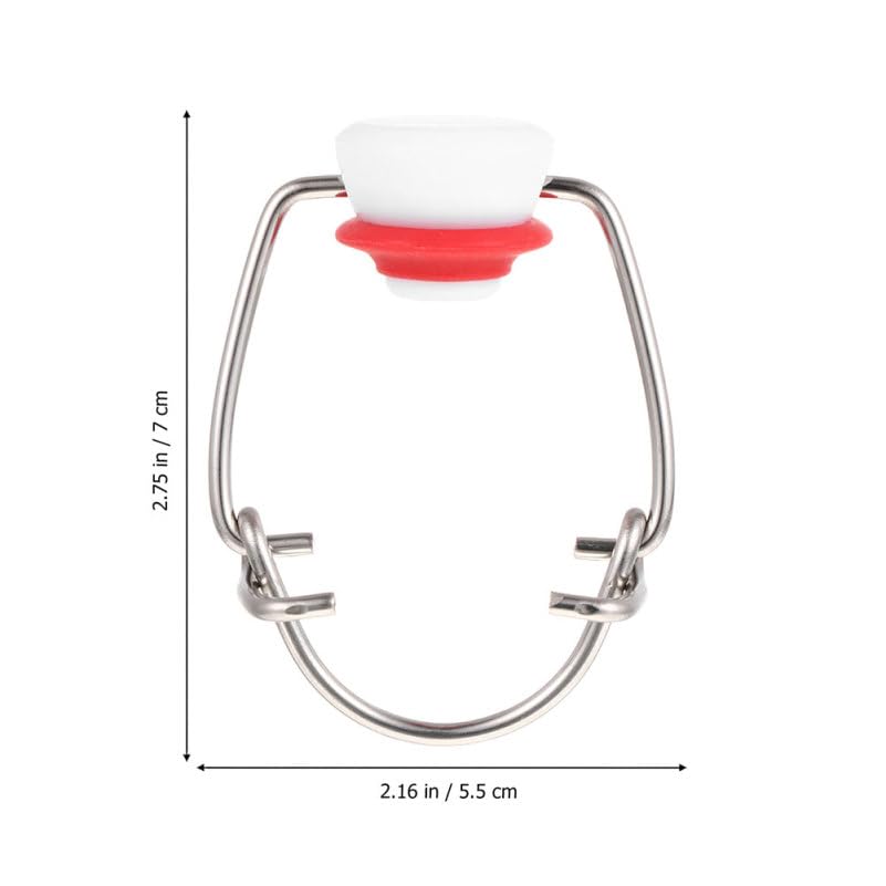 6Pcs Swing Top Bottle Caps for Glass Beer Bottles Airtight Flip Stoppers Reusable Wire Swing Caps for Home Brewing and Beverage Sealing