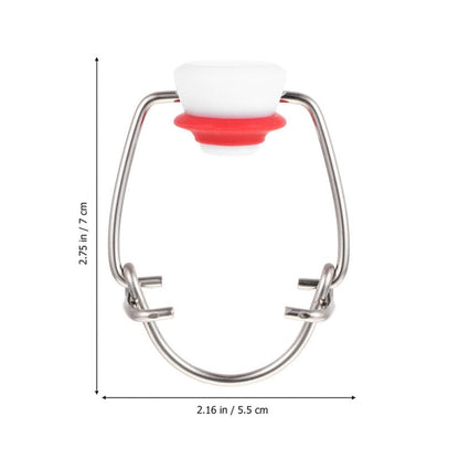 6Pcs Swing Top Bottle Caps for Glass Beer Bottles Airtight Flip Stoppers Reusable Wire Swing Caps for Home Brewing and Beverage Sealing