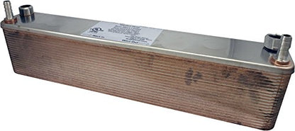 Duda Energy HX3640BWGH:M050 Male Npt Ports Copper Brazed Heat Exchanger