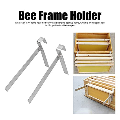 aqxreight Beehive Frame Holder Stainless Steel Rack Apiculture Beekeeping Tool for Beekeepers