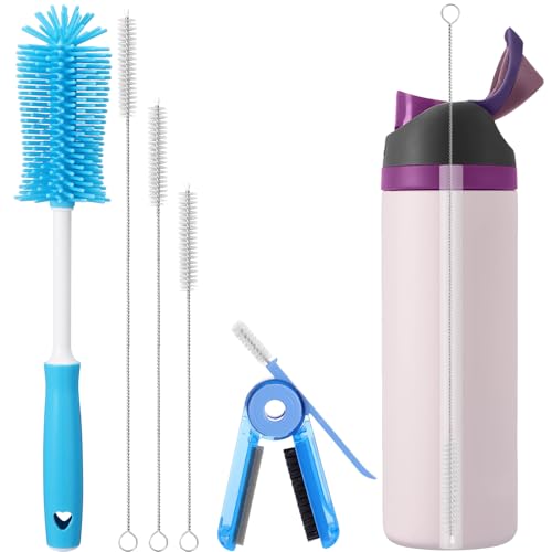 Palksky Water Bottle Cleaning Brush Kit, Brush and Straw Cleaner for Owala, 5 PCS - size: 5 Pack