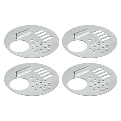 VIKKSAER Bee Hive Nuc Box Entrance Gates Round Rotatable Bee Entrance Doors Stainless Steel Beekeeping Tool (4.92 Inch) (4.92''x4 Pcs) - size: 4.92''x4 Pcs