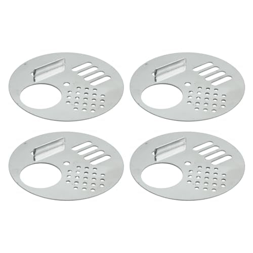 VIKKSAER Bee Hive Nuc Box Entrance Gates Round Rotatable Bee Entrance Doors Stainless Steel Beekeeping Tool (4.92 Inch) (4.92''x4 Pcs) - size: 4.92''x4 Pcs