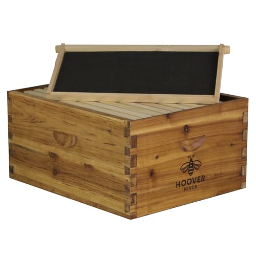 10-Frame Wax-Coated Beehive Kit with Frames – (1) Deep & (1) Medium – Hoover Hives® Original Beeswax Finish