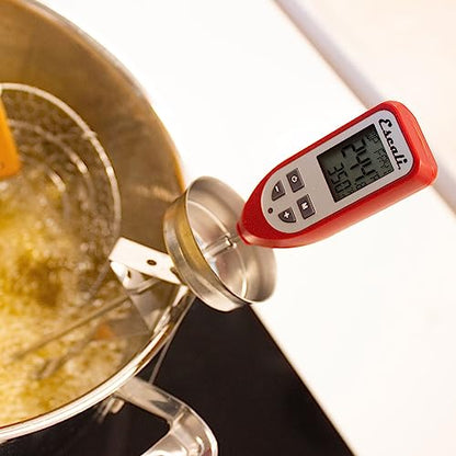Escali DHC1 Digital Deep Fry Thermometer and Candy Thermometer with Pot Clip and Oil Temperature Gauge for Frying - style: Digital