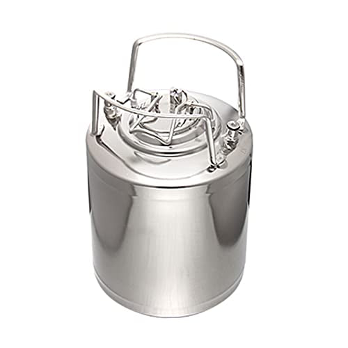 Mini Stainless Steel Beer Keg,Portable Home Dispenser System to Keep Fresh for Home Kitchen Brewing Beer,Keeps Carbonation for Craft Beer Draft and Homebrew,10L - size: 10L