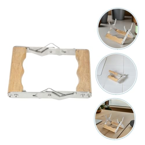 4pcs Stainless Steel Beekeeping Frame Gripper Clamp with Wood Handle Bee Hive Frame Holder Tool for Beekeepers Hive Inspection