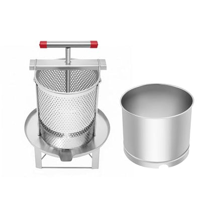 532.6oz Large Bee Honey Presser, Manual Mesh Honey Press Extractor Wax Machine, Stainless Steel Beeswax Press for Making Honey Wine Juice Vegetables Olive Oil Self in Home