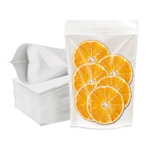 100 PCS Resealable Packaging Bags for Small Business，Kraft Bags With Window Clear Fornt Heat Seal Sealable 7.9"x11.8"Paper Zipper Stand Up Pouches Nut Bag Coffee Cookie Herb Food Bakery Storage - size: 7.9X11.8 INCH