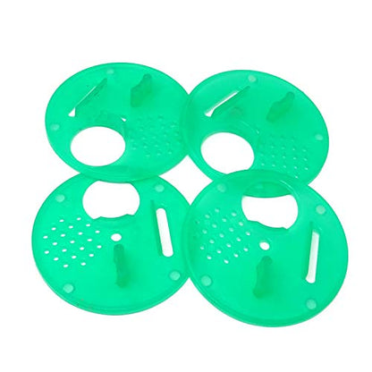 Honbay 12PCS Plastic Bee Nest Door Entrance Disc Round Beehives Vent Bee Hive Nuc Box Entrance Gate Bee Nest Door Beekeeping Tools