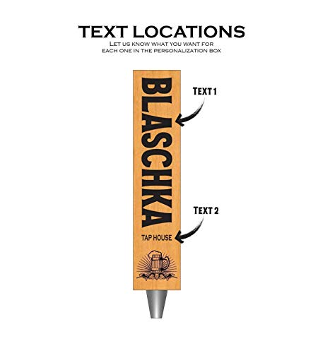 Personalized Beer Tap Handle with Chalkboards-Laser Engraved