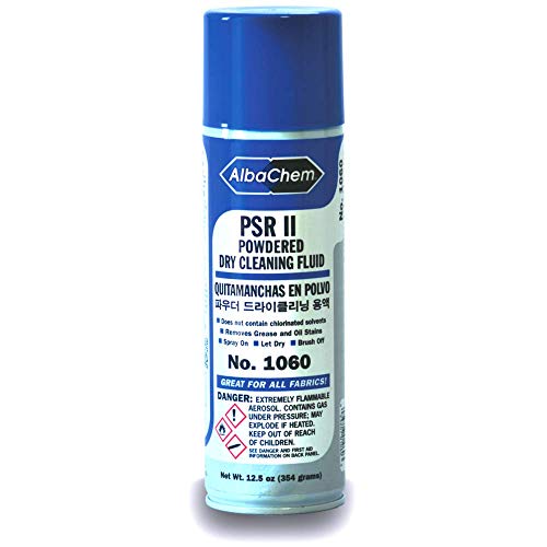 AlbaChem PSR II Powdered Dry Cleaning Fluid Spray Spot Remover 12.5 Oz