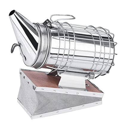 Bee Smoker Iron Board for Beekeeping Equipment – Cast Iron Beehive Smoker Stand with Heat- Base, Fit for Standard Bee Smokers