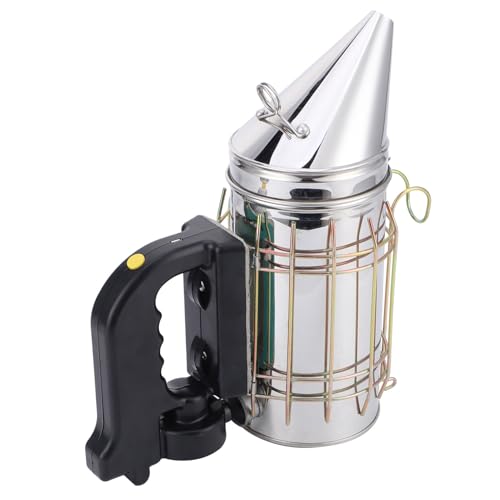 Electric Beehive Smoker, Stainless Steel Beekeeping Equipment with Heat Handle, for Driving Bees and Extracting Honey
