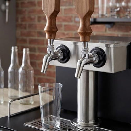 Forward Sealing 304 Stainless Steel Draft Beer Faucet Tap for Kegerator | No-stick, no-foam pour. Fits standard 7/8"-14 UNF shanks. Features a 10mm spout.