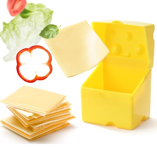 Cheese Storage Container, ABS Cheese Box with Lids, Airtight Fridge, Easy, Odor complimentary, Heat wear for Household