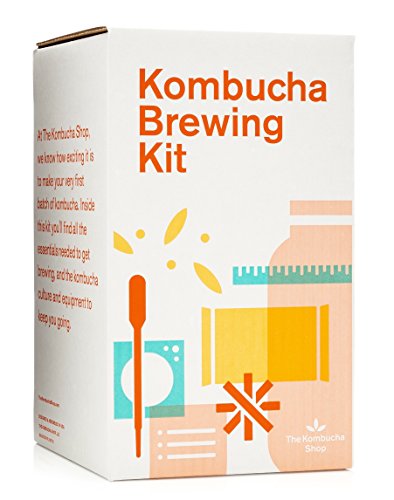 The Kombucha Shop Organic Kombucha Starter Kit - 1 Gallon Brewing Kit Includes All The Essentials Required for Brewing Kombucha At Home - size: 1 Count (Pack of 1)