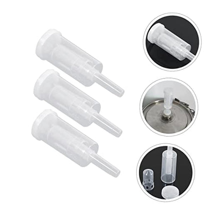3sets Non-return Valves Air Lock Fermenter Valves Wine Brewing Kit Accessories