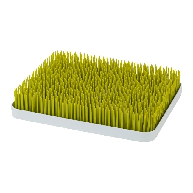 Boon Lawn Countertop Baby Bottle Drying Rack with Antimicrobial Tray - Spring Green - Bottle Rack and Organizer - Baby Feeding Essentials - 13.5 x 11 x 2.5-1 Count (Pack of 4) - color: Green, size: 2 Count (Pack of 4)