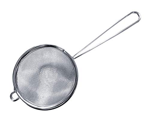 Cuisinox Fine Mesh Strainer, Stainless Steel with Handle, 3" x 8" - size: 3" x 11"
