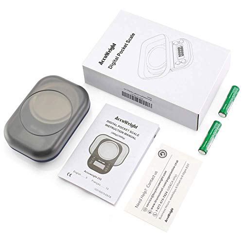 AccuWeight Digital Gram Scale with 300g/0.01g Small Pocket Coffee Scale with High Accuracy, Jewelry Scale with Tare and Calibration for Kitchen Food Scale