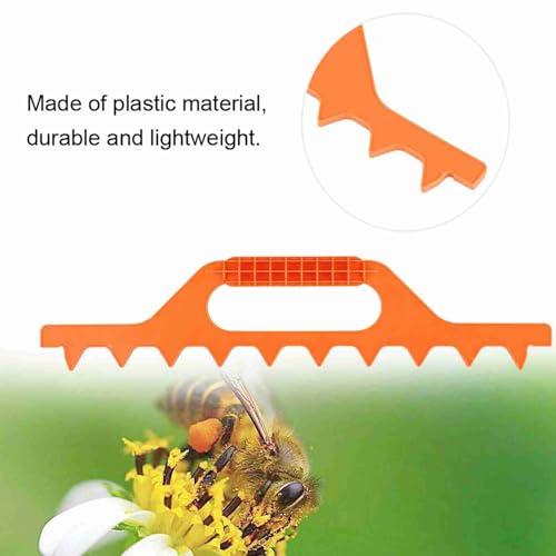 Yosoo Plastic Hive Frame Spacer Beehive Spacing Tool Beekeeping Equipment, 7/8/9 Frames(Orange)