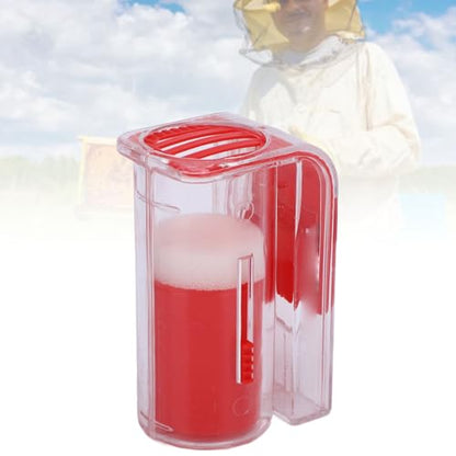 Professional Queen Bee Marking Kit with 0 99 Number Stickers Tweezers and Marking Cage for Beekeepers Plastic Beekeeping Tools (Red) - color: Red