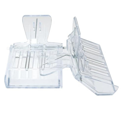 4PCS Plastic Queen Bee Catcher Set Transparent Colour Clamp Cage Beekeeping Tool 2.6 x 2 x 1.9 inches for Safe Capture and Storage