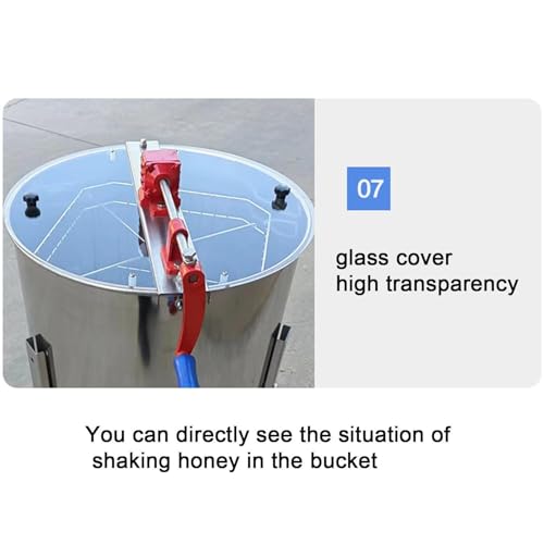 Honey Extractor 2/3/4 Frame Manual Stainless Steel Honeycomb Spinner Crank Honey Centrifuge Beekeeping Equipment(3frames) - color: 3frames