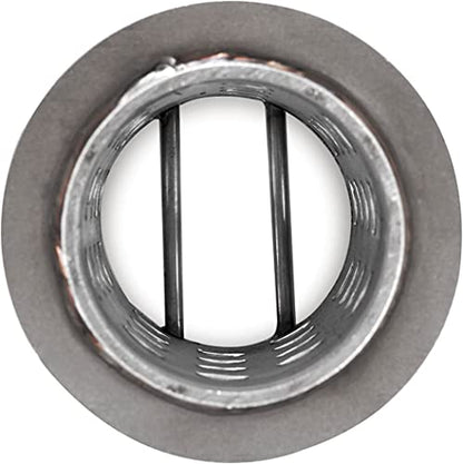 DZQ Perforated Casting Flask Vacuum Casting, 304 Stainless Steel Flanged with Rubber Sprue Base, Various Sizes for Metal Casting (2.5" x 5") - size: 2.5" x 5", style: Height: 5in