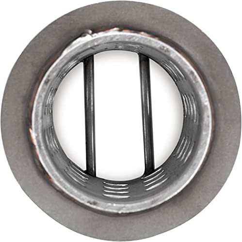 DZQ Perforated Casting Flask Vacuum Casting, 304 Stainless Steel Flanged with Rubber Sprue Base, Various Sizes for Metal Casting (4" x 5") - size: 4" x 5", style: Height: 5in