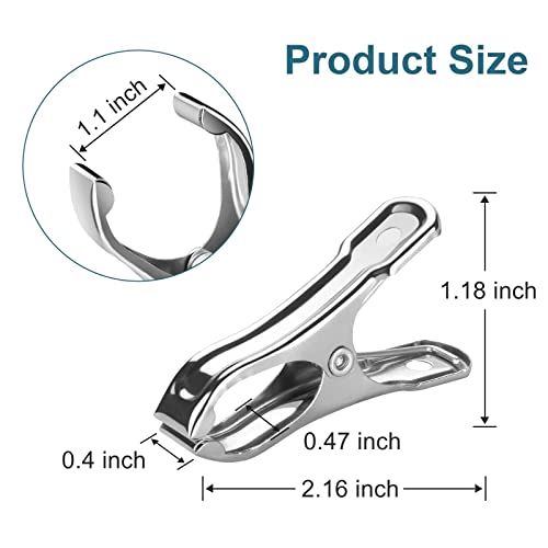 40 PCS Garden Clips, Heavy Duty Stainless Steel Greenhouse Clamps, Greenhouse Clips for Netting, Have a Strong Grip to Hold Down The Shade Cloth or Plant Cover on Garden Hoops or Greenhouse Hoops - style: 2inch-40pcs