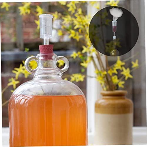 OUNONA 3sets Air Lock Kit Exhaust Valves Non-return Valves Essential for Wine Beer Fermentation