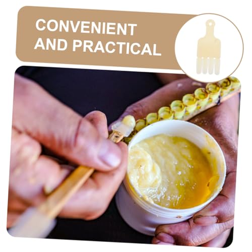 Beaupretty 2pcs Beekeeping Jelly Extractor Pen 4-Row Scraper for Honey Frame Cleaning and Apiculture Supply Tools