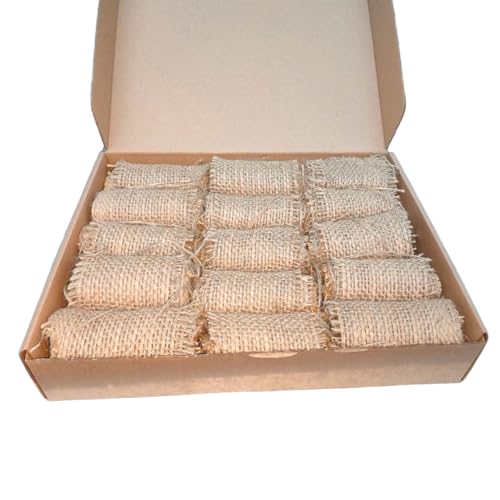 2 lb Bee Smoker Fuel for Beekeeping – Jute Burlap Smoker Fuel Rolls, Easy to Light with Match or Lighter, Long Continuous Burn, Produces Clean & Cool Smoke for Beehive Smoker