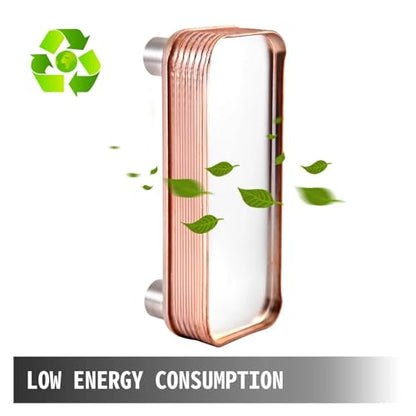 Heat Exchanger, 30 40 60 Plates Heat Exchanger Wort Chiller Stainless Steel Homebrew Brewing Beer Cooler Counterflow Chiller Water Heating for Floor Heating, Water Heating, Snow Melting(60 Plates) - color: 60 Plates