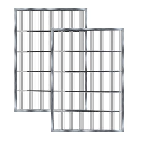 2Pcs Metal Queen Excluder Beehive Queen Bee Excluder Beekeeping Queen Excluders Beekeeping Tools (8 Frame 2Pcs) - size: 8 Frame 2Pcs