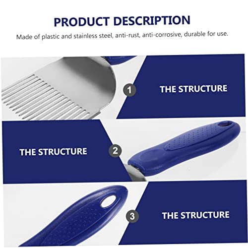 Happyyami Stainless Steel Honey Comb Scraper Tool Beekeeper Honey Knife Plastic Handle Easy Uncapping Fork for Beekeeping