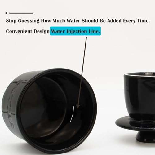 Ceramic Butter Crock, Airtight Butter Crock With Lid for Countertop, Round French Butter Keepers, Porcelain Butter Dish With Lid (Black) - size: Black