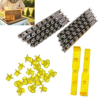JZBZ Queen Bee Rearing System Queen Bee Rearing Kit Includes 2 Side Bar 4 Divisible Cell Cup Holder and 60 Queen Cell Cup