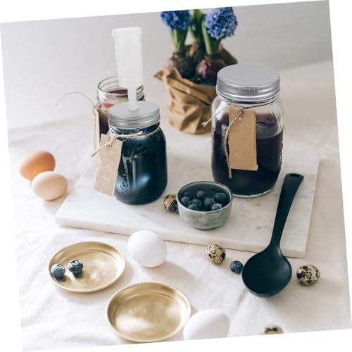 Fermentation Jar Lid Set for Wide Mouth Mason Jars 87mm Diameter with Airlock and Fermenter Tool for Home Kitchen Fermenting Random Color
