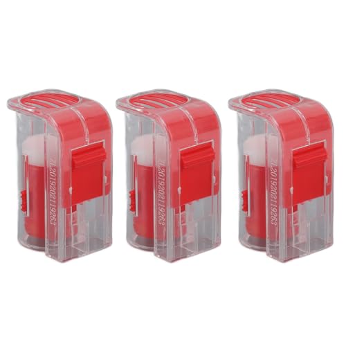 TOPINCN Queen Marking Kit Plastic Queen Bee Marking Cage Queen Marking Marker Bottle One Handed Bee Queen Marker Bottle Beekeeping Tools for Beekeepers(Red)