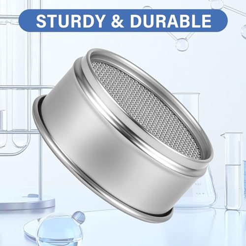16 Mesh Lab Sieves 4" Diameter 304 Stainless Steel Wire Cloth Test Sieve for Industrial Laboratory Home - size: 16 mesh