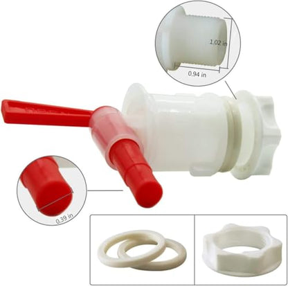 5 Gallon Bucket Spigot Fermenting Bucket Spigot Beer Faucet Tap Homebrew Wine Making Beer Brewing Bottling Fermenter by LUCKEG 4PCS