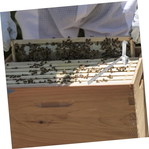 BESPORTBLE 1pair Stainless Steel Beekeeping Frames Holder Professional Nesting Spleen Shelf for Hive Frame Storage and Support Beekeeping Rack for Efficient Honey Harvesting